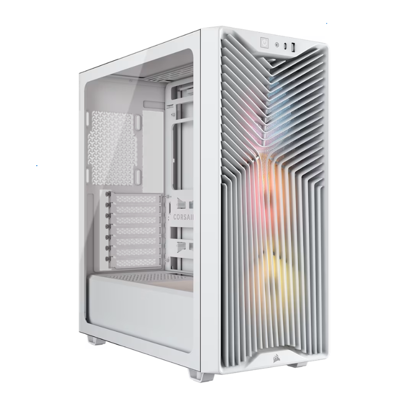 Gabinete Corsair 3200D RS ARGB Mid-Tower TG White Gabinete Corsair 3200D RS ARGB Mid-Tower TG White