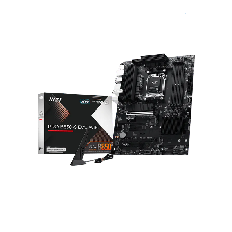 Mother MSI PRO B850-S EVO WIFI DDR5 AM5 (Serie 7000/8000/9000) Mother MSI PRO B850-S EVO WIFI DDR5 AM5 (Serie 7000/8000/9000)