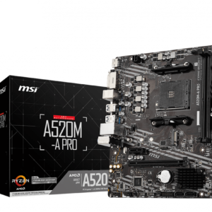 Mother MSI A520M-A PRO DDR4 AM4 (Series 3000/4000/5000) Mother MSI A520M-A PRO DDR4 AM4 (Series 3000/4000/5000)