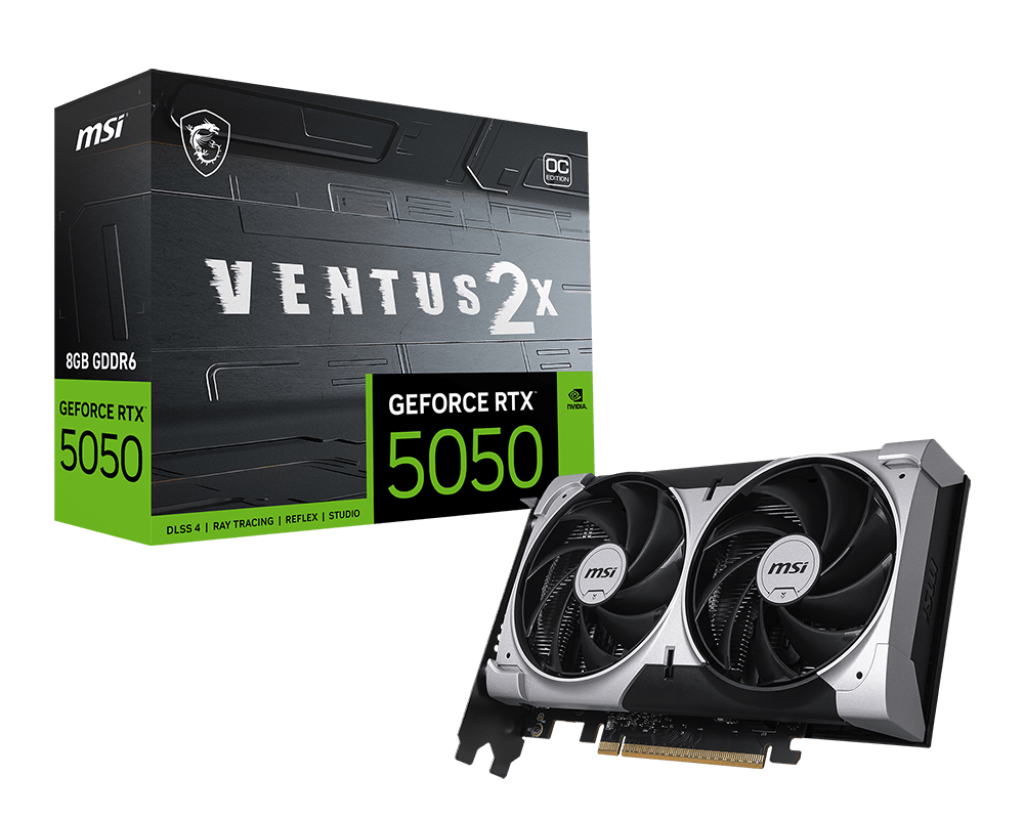 VGA MSI GeForce RTX 5050 8G VENTUS 2X OC VGA MSI GeForce RTX 5050 8G VENTUS 2X OC