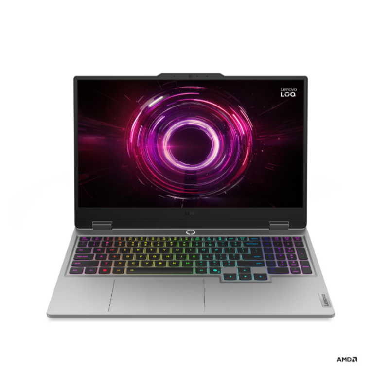 Notebook Lenovo LOQ 15AHP10 15.6″ FHD 144HZ AMD R7 250 IA 16GB 5600MHZ +SLOT LIBRE DDR5 512GB NVME RTX5050 8GB GDDR7 SIN SO