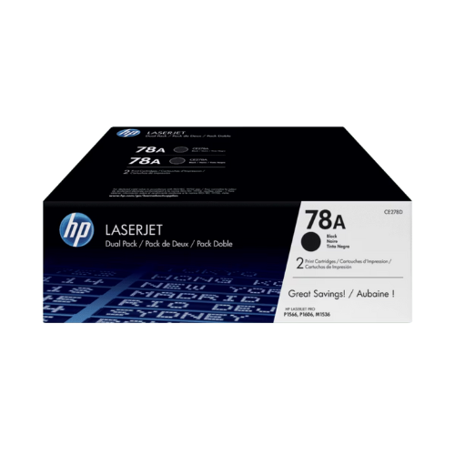 CE278AD HP 78A Blk Dual Pack LJ Toner Cartridge CE278AD HP 78A Blk Dual Pack LJ Toner Cartridge