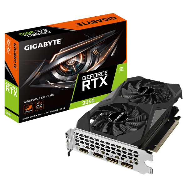 VGA Gigabyte GeForce RTX 3050 WINDFORCE OC V2 6G VGA Gigabyte GeForce RTX 3050 WINDFORCE OC V2 6G