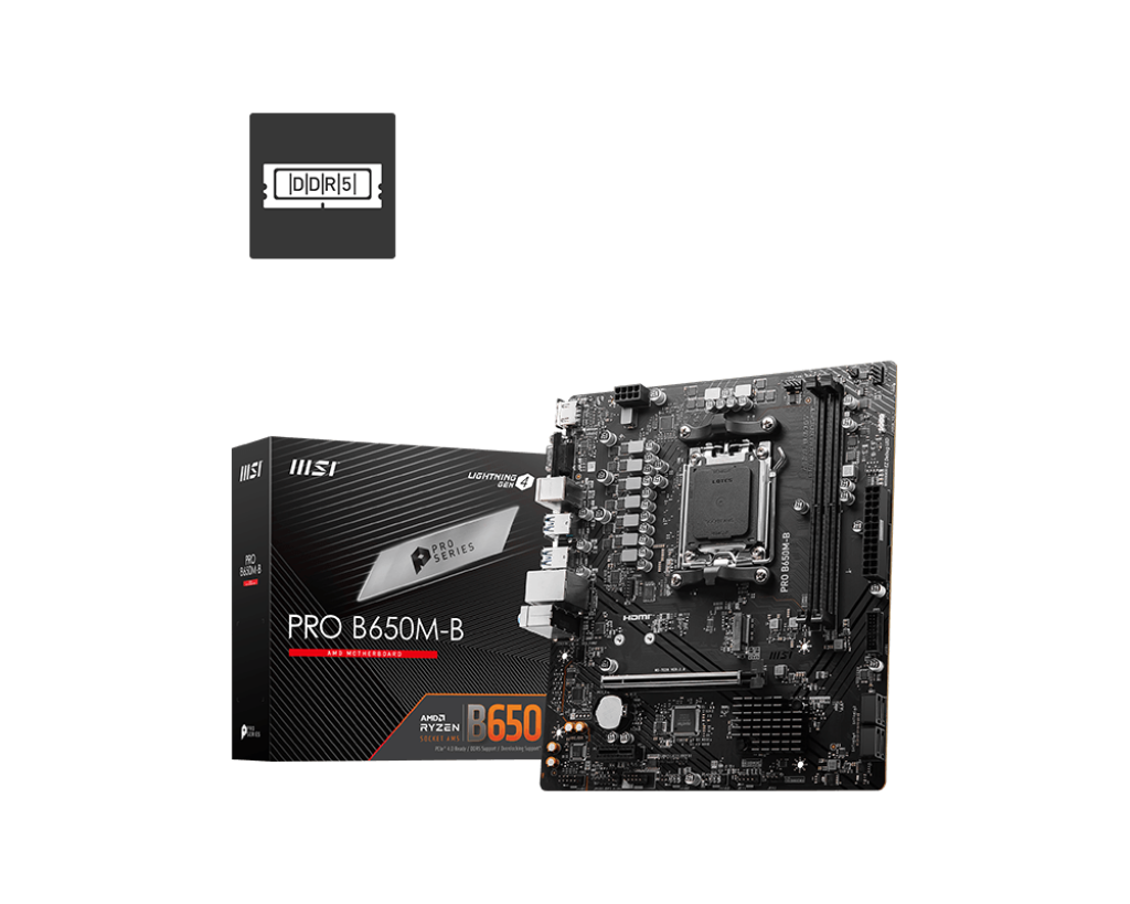 Mother MSI PRO B650M-B DDR5 AM5 (Serie 7000/8000) Mother MSI PRO B650M-B DDR5 AM5 (Serie 7000/8000)