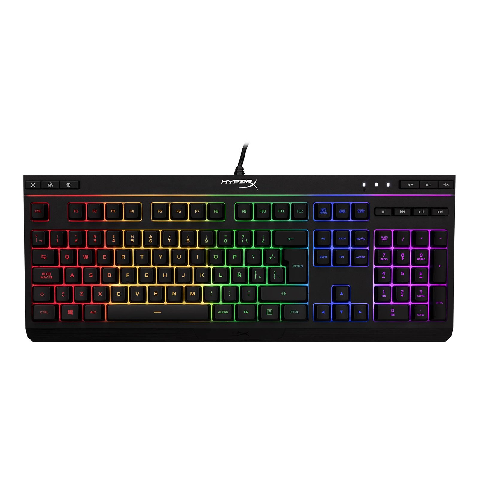 Teclado HyperX Alloy CORE RGB HX-KB5ME2-LA Teclado HyperX Alloy CORE RGB HX-KB5ME2-LA