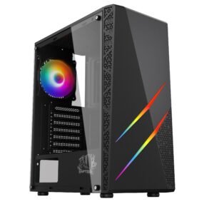 Gabinete Raptor Blaze Force TG Mid-Tower RGB Fan x1 w/button control Gabinete Raptor Blaze Force TG Mid-Tower RGB Fan x1 w/button control