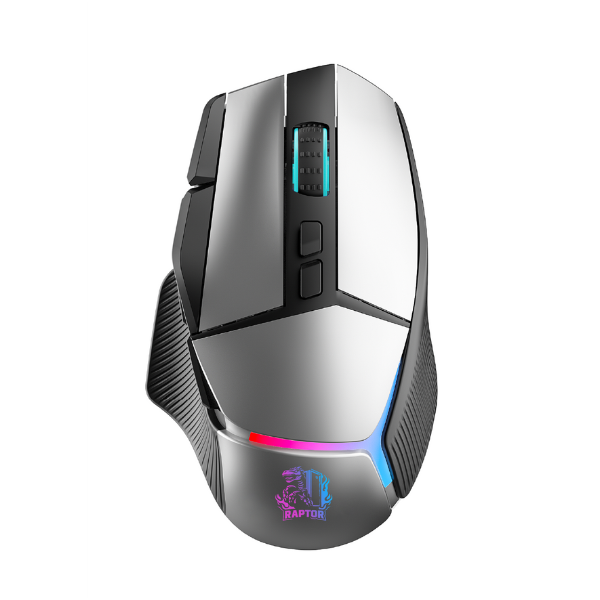 Mouse Gamer Raptor Storm Grip 9 botones 8000dpi retroiluminado Grey Mouse Gamer Raptor Storm Grip 9 botones 8000dpi retroiluminado Grey