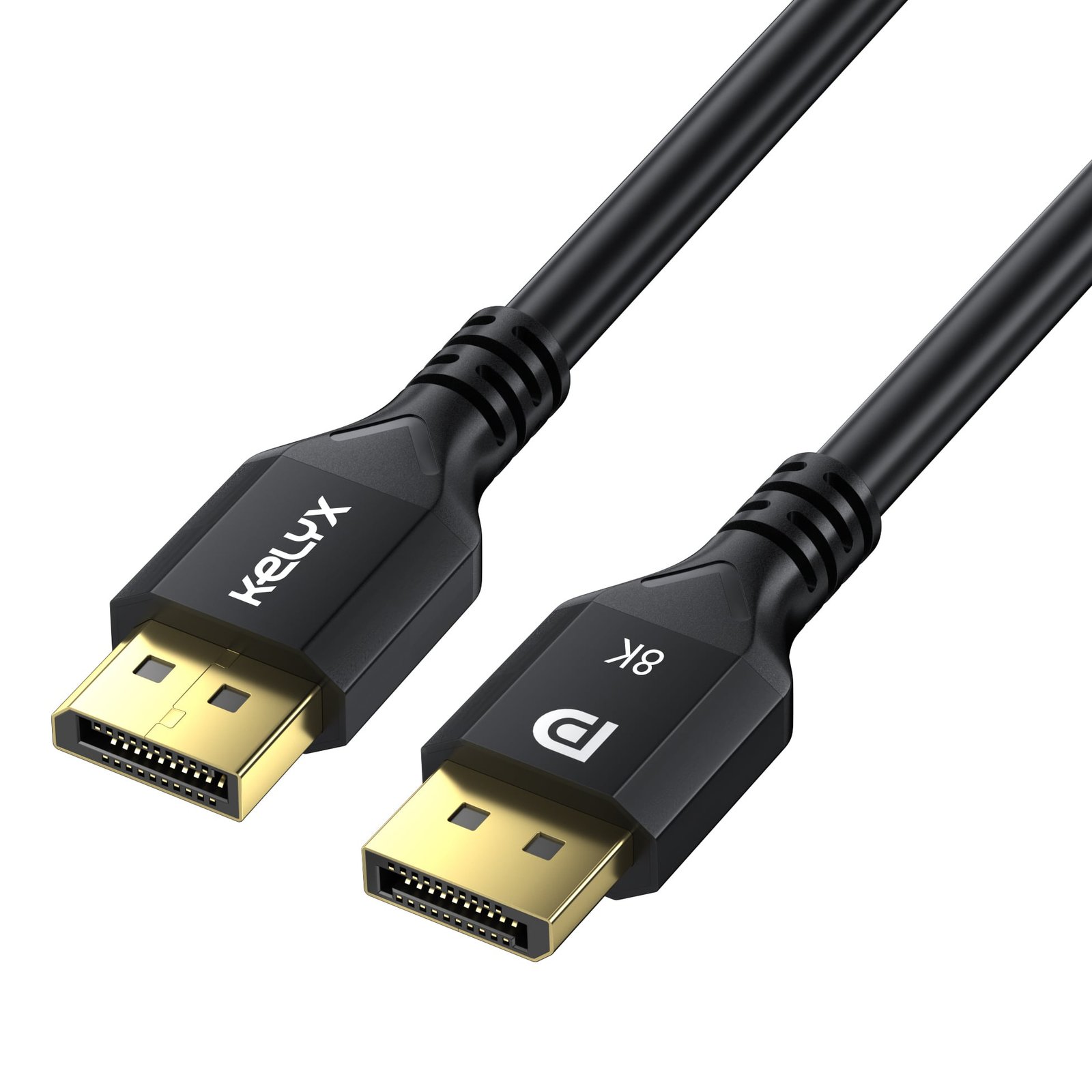 Cable Kelyx Display Port 1.4 4K a 120Hz / 8K 60Hz 32Gbps 1.5 mt Cable Kelyx Display Port 1.4 4K a 120Hz / 8K 60Hz 32Gbps 1.5 mt