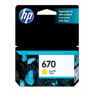 HP 670 YELLOW INK CARTRIDGE CZ116AL HP 670 YELLOW INK CARTRIDGE CZ116AL