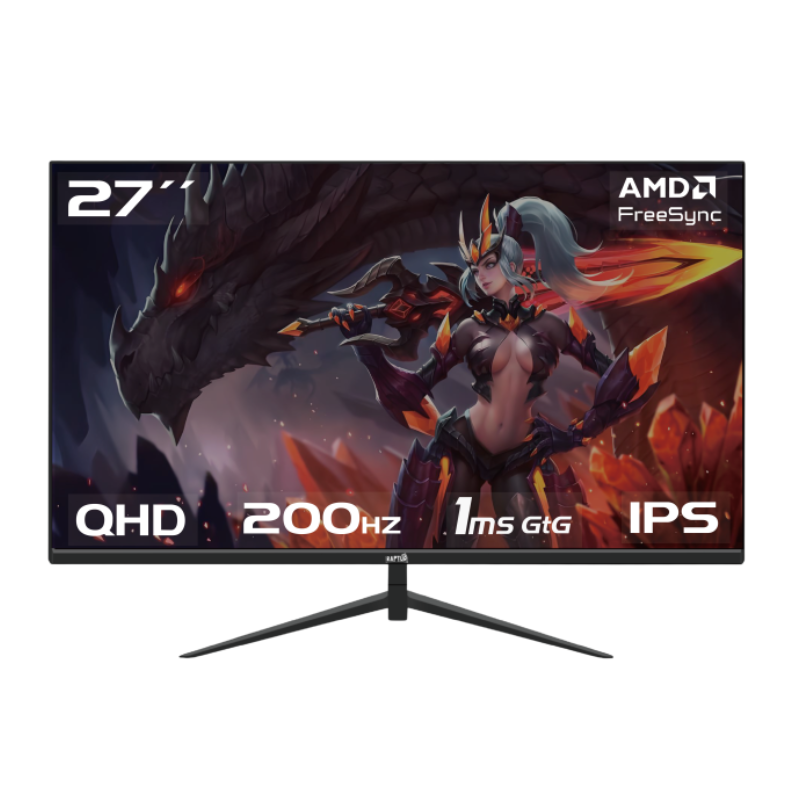 Monitor Gamer Raptor Hawk Eye 27 Frameless IPS QHD 200Hz 1Ms HDMI-DP Negro (3378) (II) Monitor Gamer Raptor Hawk Eye 27 Frameless IPS QHD 200Hz 1Ms HDMI-DP Negro (3378) (II)