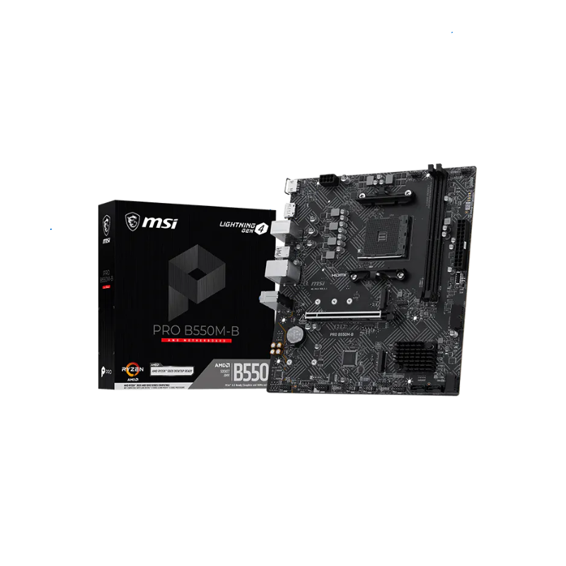 Mother MSI PRO B550M-B DDR4 AM4 (Serie 3000/4000/5000) Mother MSI PRO B550M-B DDR4 AM4 (Serie 3000/4000/5000)