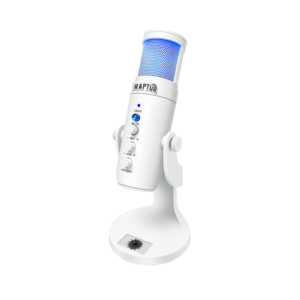Microfono Raptor Vox PRO RGB USB p/Streaming White Microfono Raptor Vox PRO RGB USB p/Streaming White