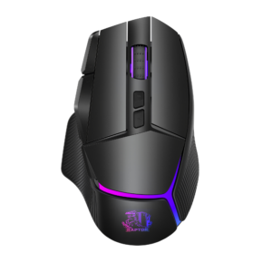 Mouse Gamer Raptor Storm Grip Wireless 9 botones 24000dpi retroiluminado c/soft Black Mouse Gamer Raptor Storm Grip Wireless 9 botones 24000dpi retroiluminado c/soft Black
