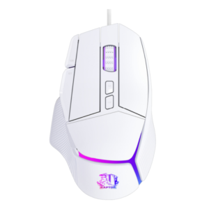 Mouse Gamer Raptor Storm Grip 9 botones 8000dpi retroiluminado White Mouse Gamer Raptor Storm Grip 9 botones 8000dpi retroiluminado White