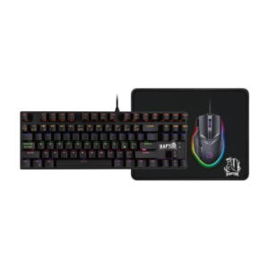 Combo Gamer Raptor Teclado Mecánico 87 teclas + Mouse RGB 7200dpi + Mouse Pad S Combo Gamer Raptor Teclado Mecánico 87 teclas + Mouse RGB 7200dpi + Mouse Pad S