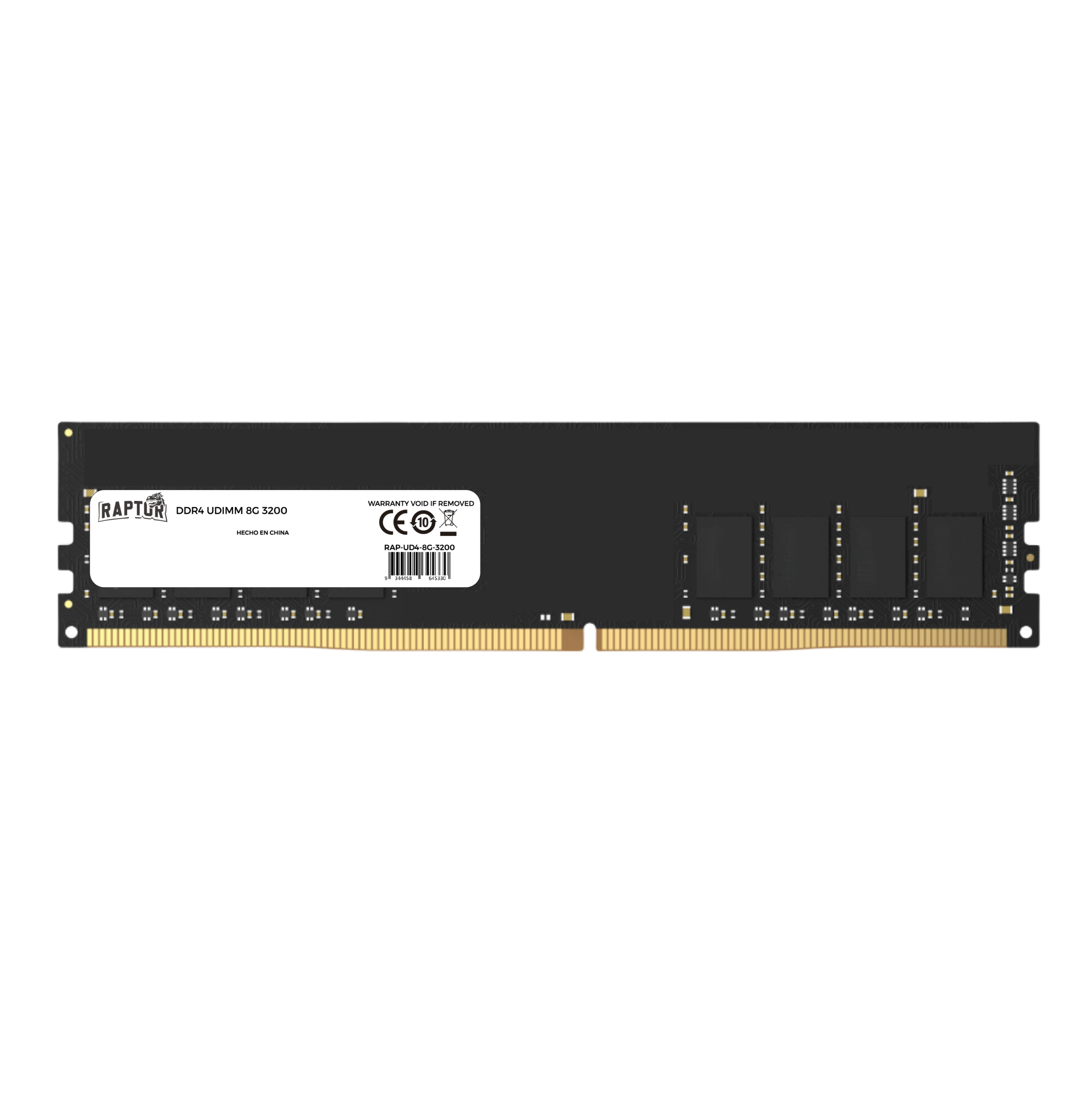 Memoria DDR4 Raptor 8Gb 3200 MHz Legacy Intel XMP