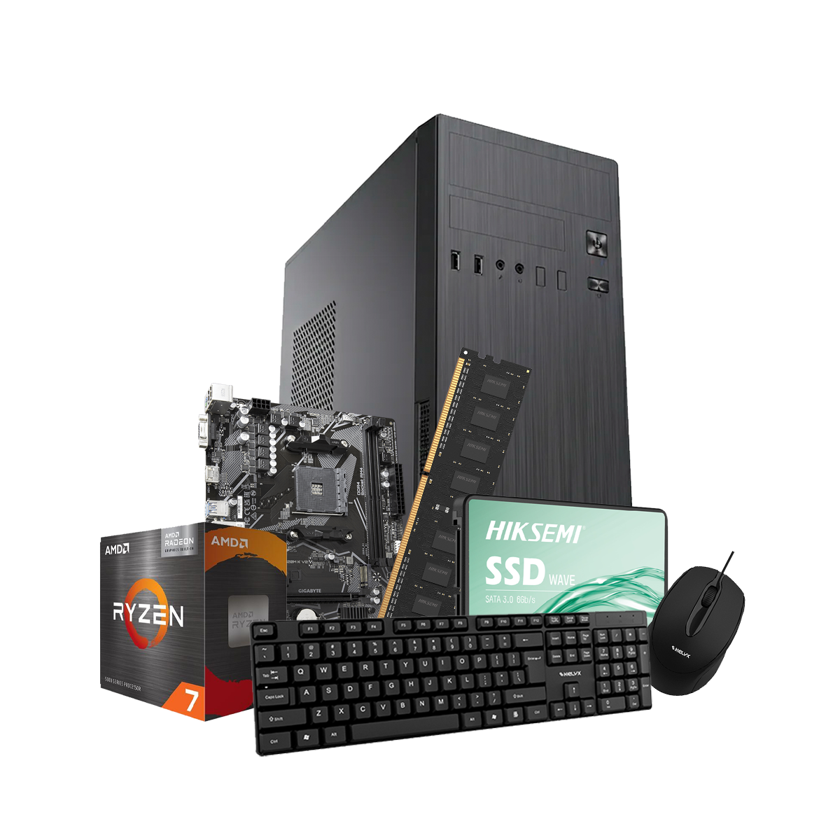 Pc Kelyx AMD Ryzen 7-5700G 16G SSD 480Gb (GIGA) Pc Kelyx AMD Ryzen 7-5700G 16G SSD 480Gb (GIGA)