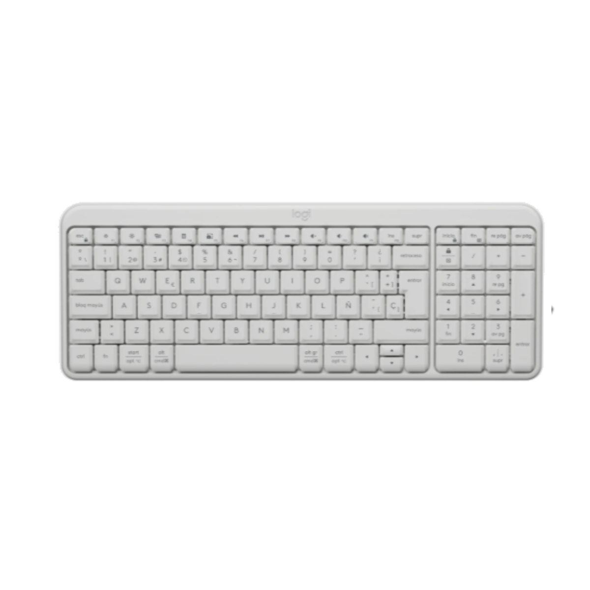 Teclado Logitech Bluetooth K250 Pebble White 920-013446 Teclado Logitech Bluetooth K250 Pebble White 920-013446