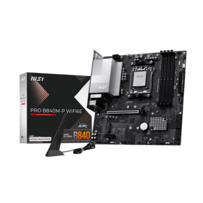 Mother MSI PRO B840M-P WIFI6E DDR5 AM5 (Serie 7000/8000/9000) Mother MSI PRO B840M-P WIFI6E DDR5 AM5 (Serie 7000/8000/9000)