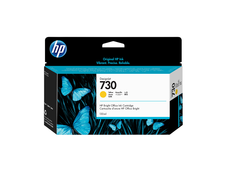 P2V64A HP 730 130-ml Yellow Ink Cartridge P2V64A HP 730 130-ml Yellow Ink Cartridge