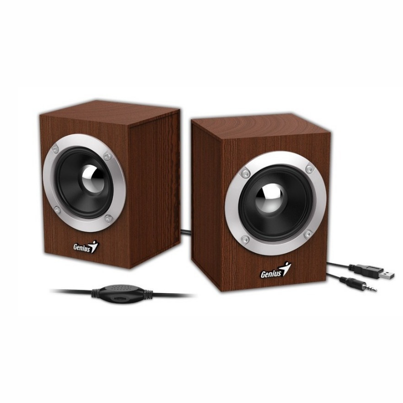 Parlante Genius SP-HF280 6W USB WOOD