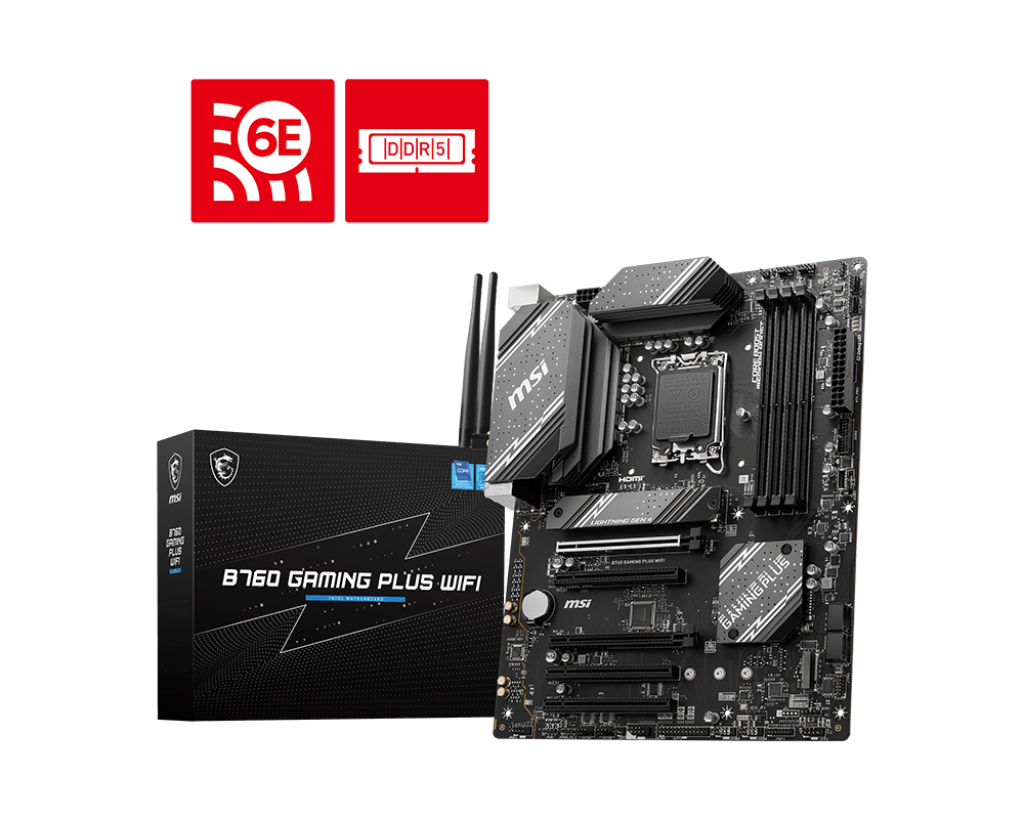Mother MSI B760 GAMING PLUS WIFI DDR5 1700 (12va/13va/14va Gen) Mother MSI B760 GAMING PLUS WIFI DDR5 1700 (12va/13va/14va Gen)