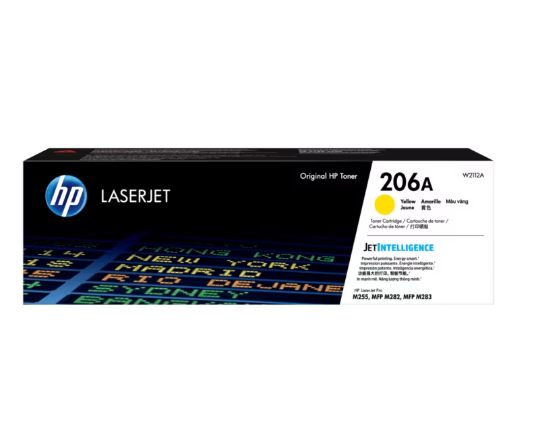 W2112A HP 206A Yellow LaserJet Toner Cartridge W2112A HP 206A Yellow LaserJet Toner Cartridge