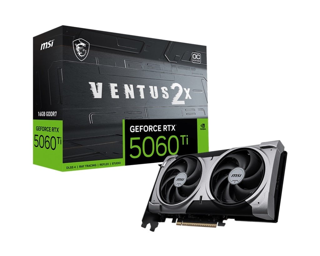 VGA MSI GeForce RTX 5060 Ti 16G VENTUS 2X OC PLUS