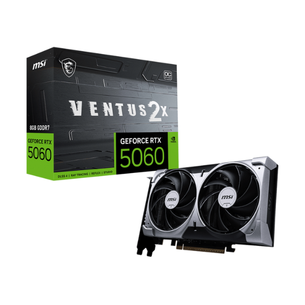 VGA MSI GeForce RTX 5060 8G VENTUS 2X OC VGA MSI GeForce RTX 5060 8G VENTUS 2X OC