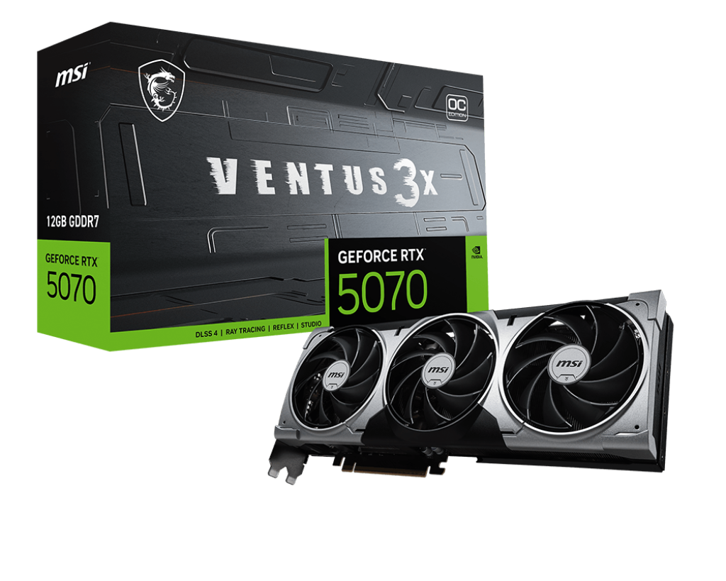 VGA MSI GeForce RTX 5070 12G VENTUS 3X OC