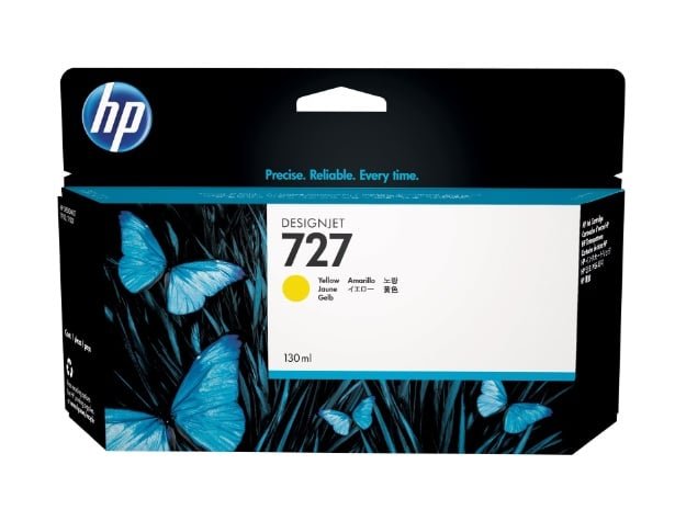 B3P21A HP 727 130-ml Yellow Designjet Ink B3P21A HP 727 130-ml Yellow Designjet Ink