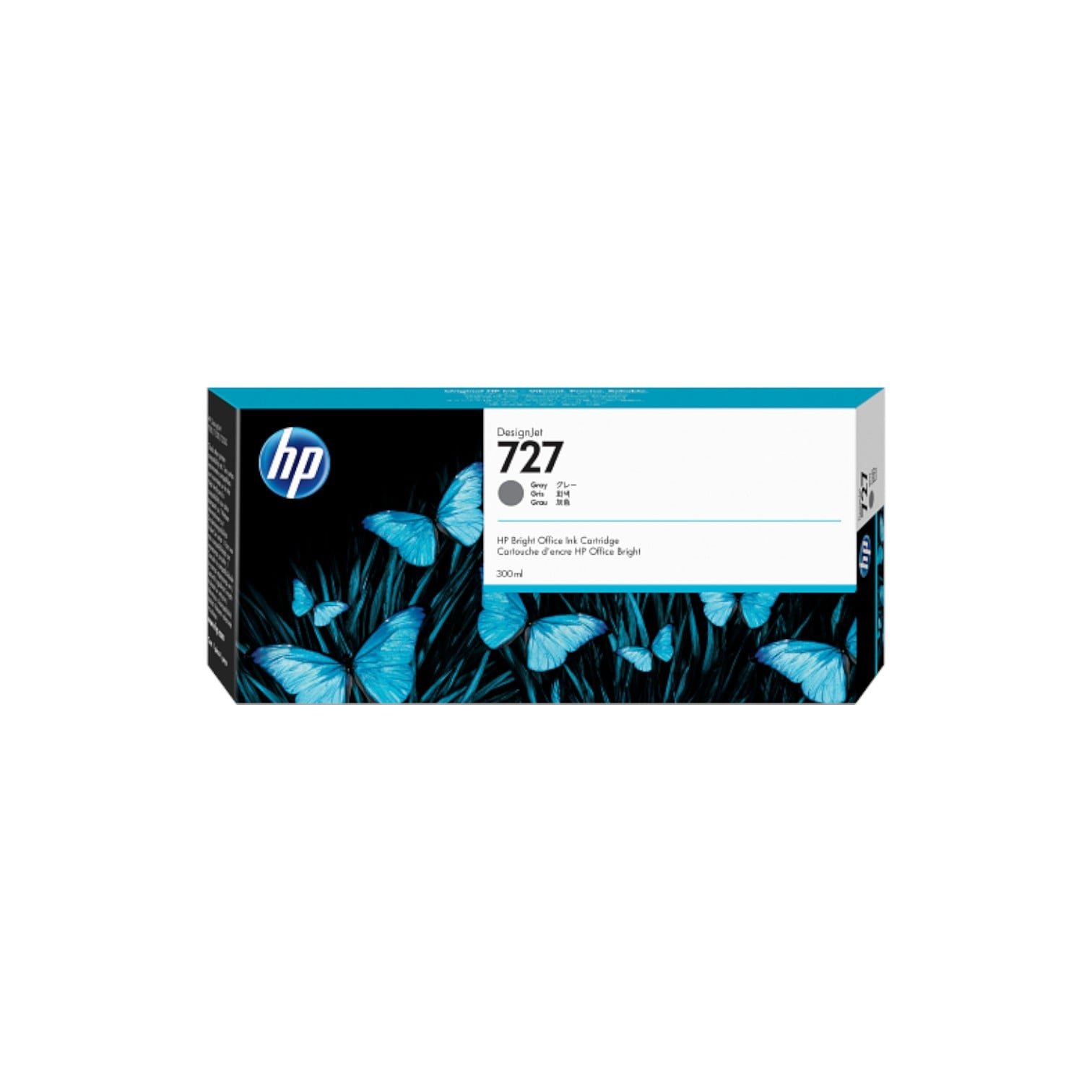 F9J80A HP 727 300-ml Gray Ink Cartridge F9J80A HP 727 300-ml Gray Ink Cartridge