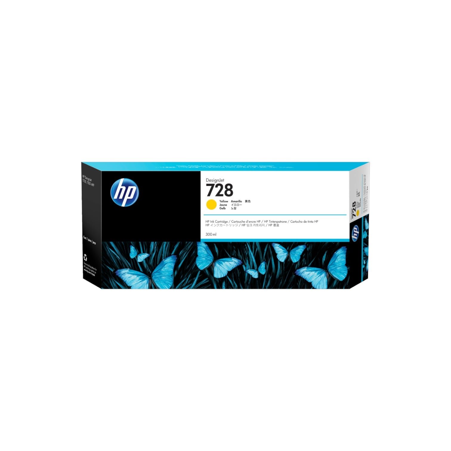 F9K15A HP 728 300-ml Yellow Ink Cartridge F9K15A HP 728 300-ml Yellow Ink Cartridge