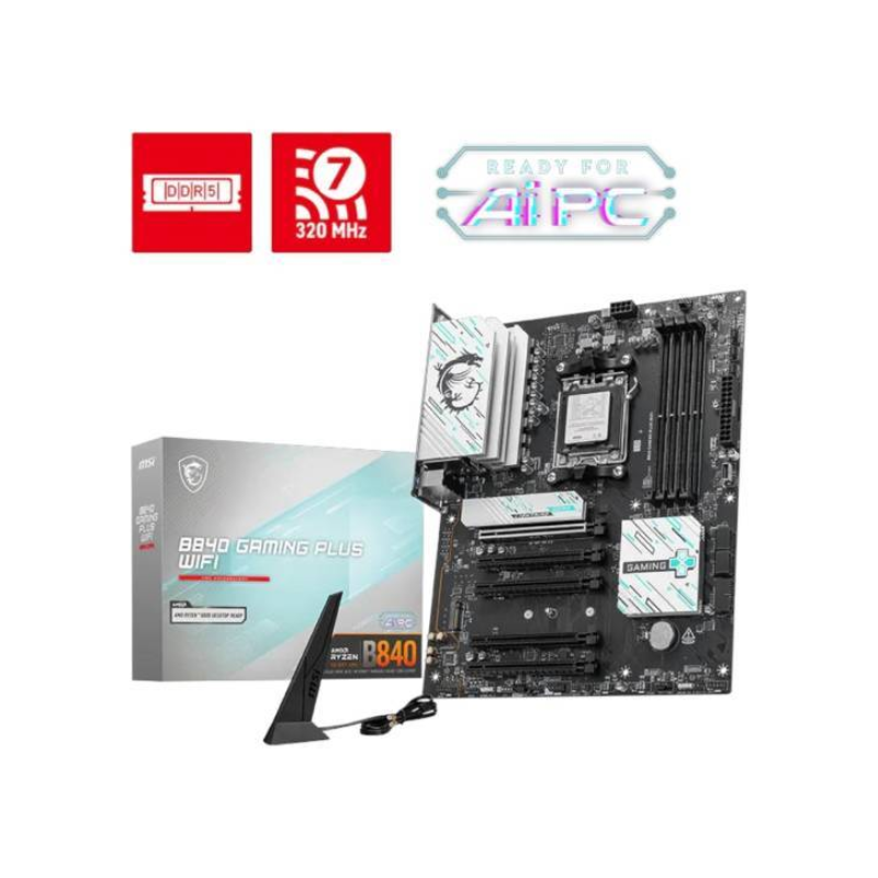 Mother MSI B840 GAMING PLUS WIFI DDR5 AM5 (Serie 7000/8000/9000) Mother MSI B840 GAMING PLUS WIFI DDR5 AM5 (Serie 7000/8000/9000)