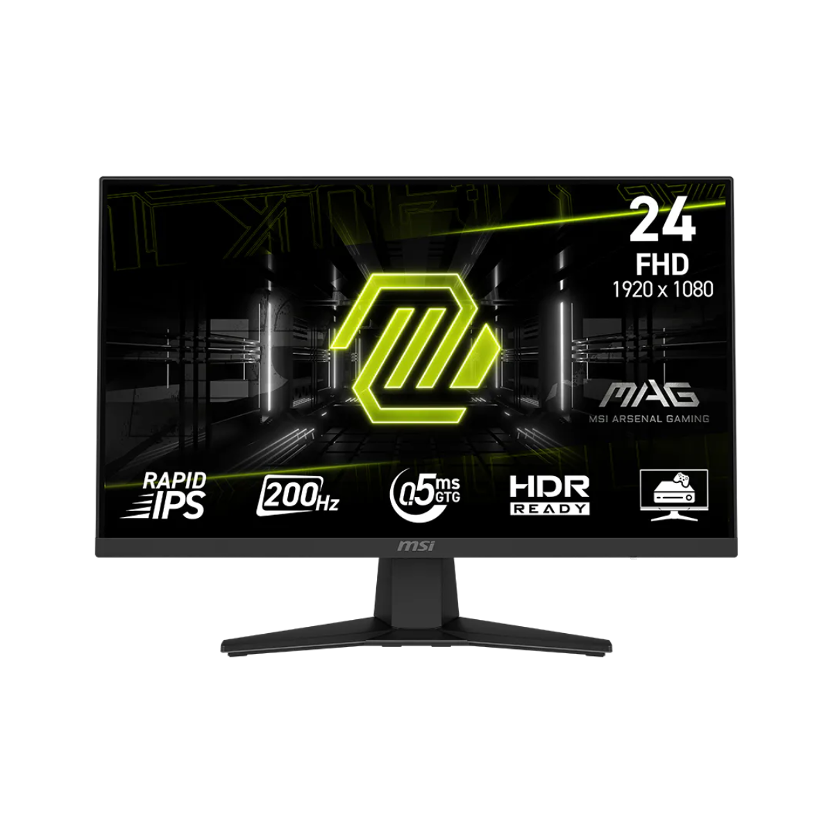 Monitor Gamer MSI 24″ MAG 244F FHD Rapid IPS 200Hz 0.5ms Flat 1xHDMI + 1xDP (II)