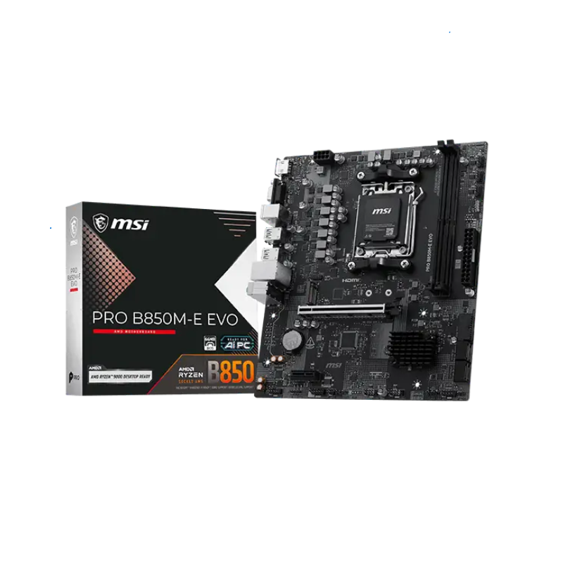 Mother MSI PRO B850M-E EVO DDR5 AM5 (Serie 7000/8000/9000) Mother MSI PRO B850M-E EVO DDR5 AM5 (Serie 7000/8000/9000)